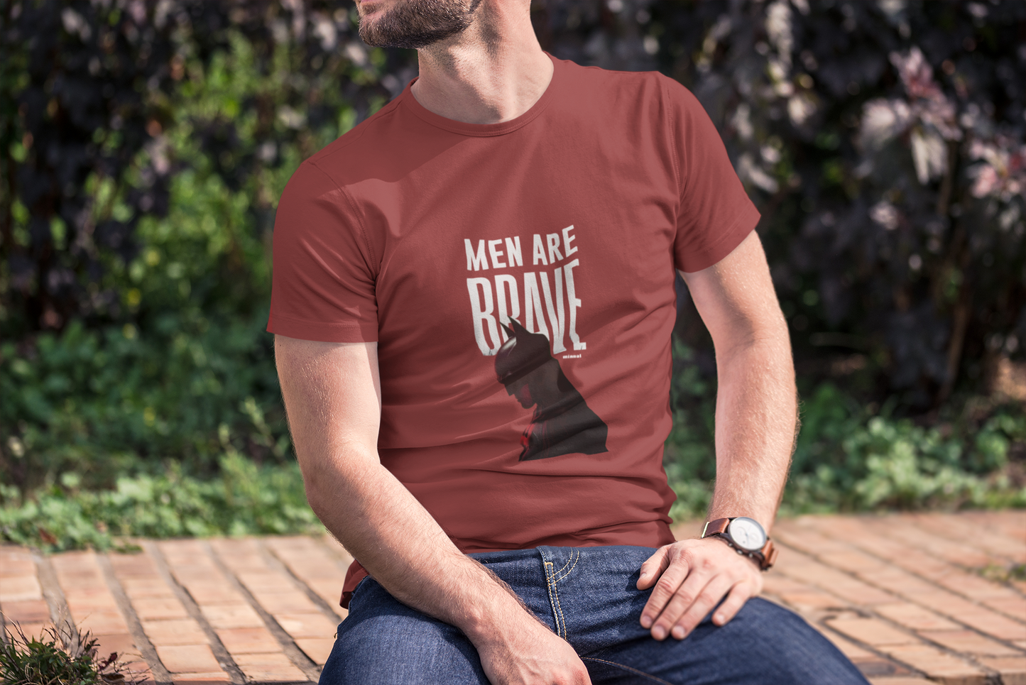 House Of Avatar Men Are Brave T-Shirt - Regular fit