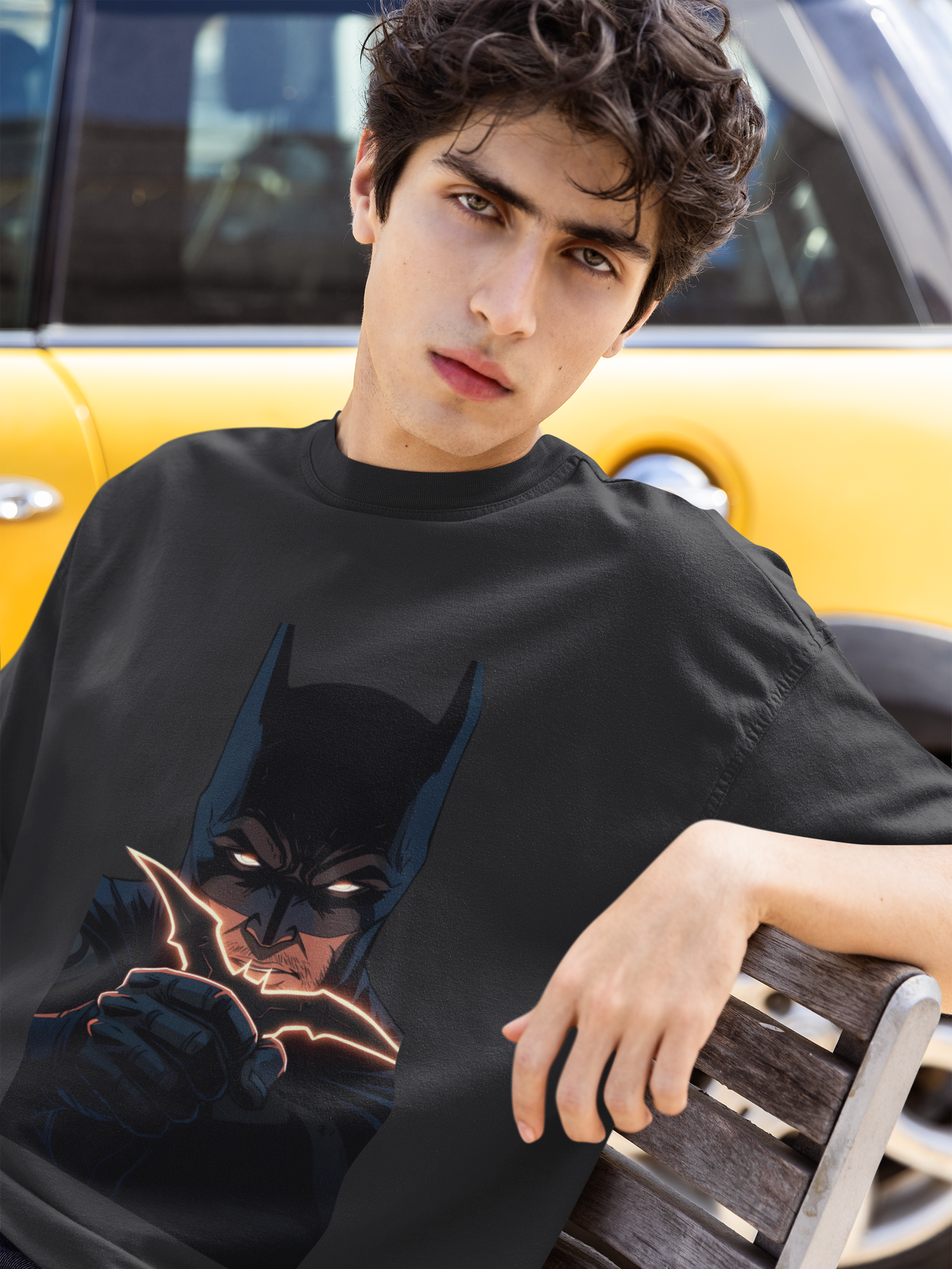 The Bat Logo Premium Oversized fit T-shirt (Unisex)