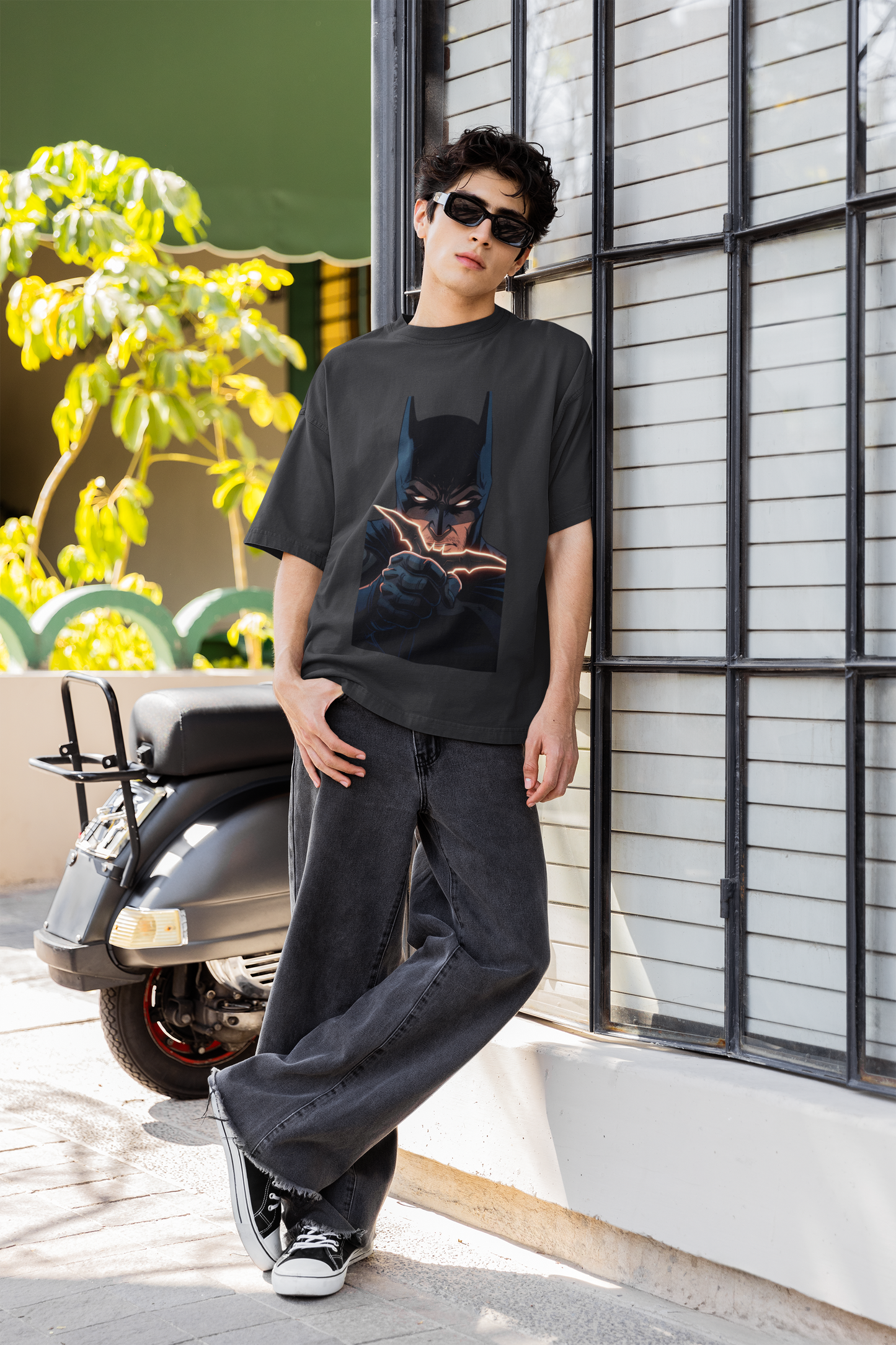 The Bat Logo Premium Oversized fit T-shirt (Unisex)