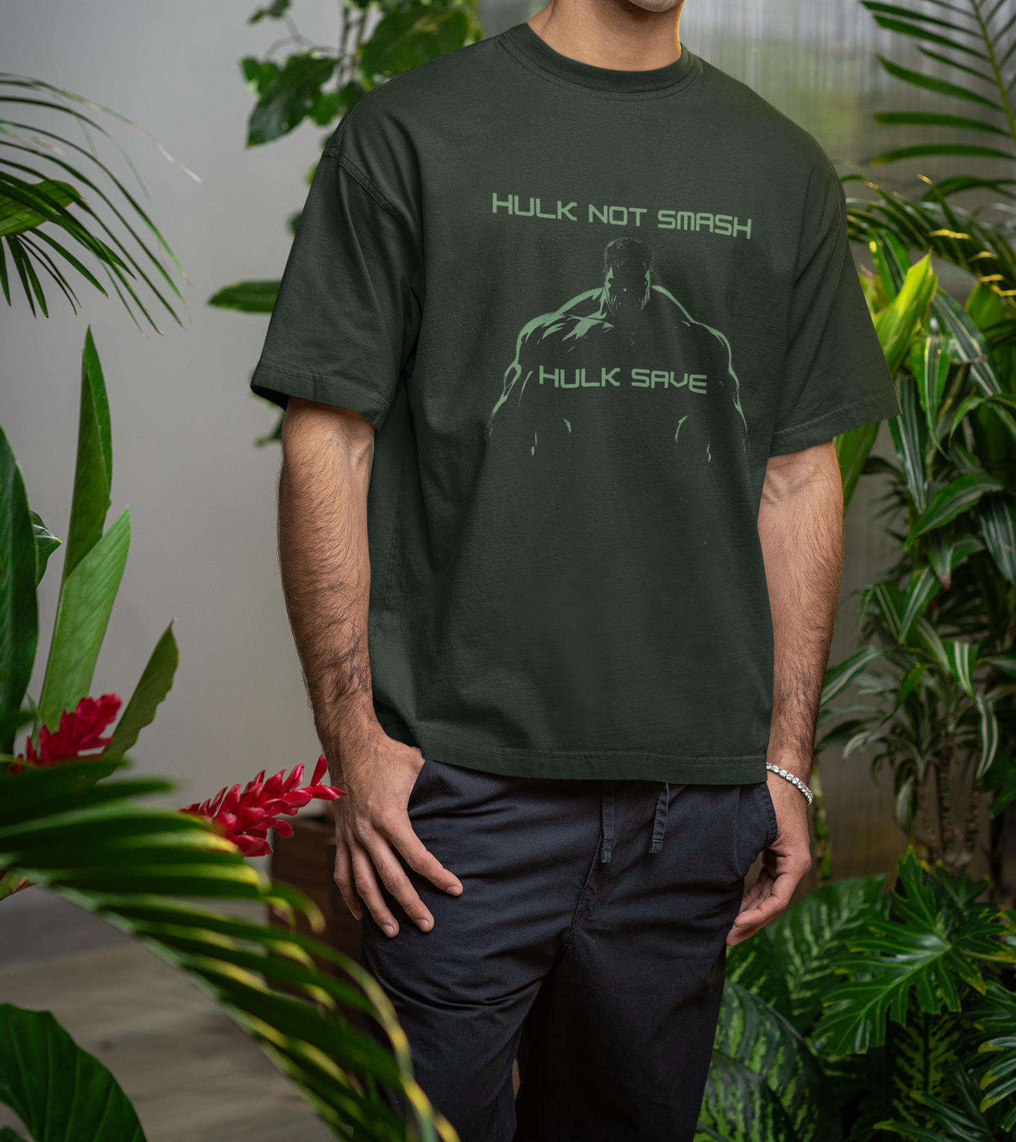 Hulk Save Premium Oversized fit T-shirt (Unisex)