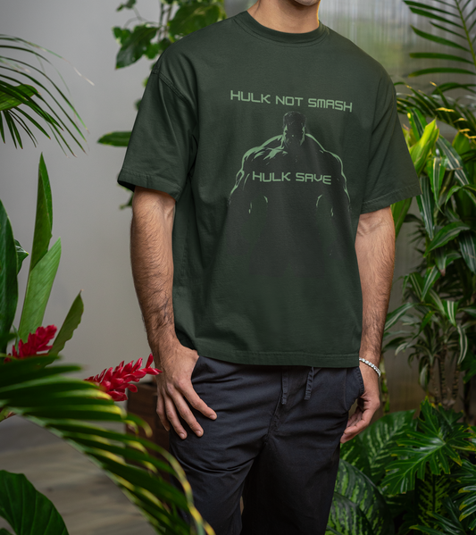 Hulk Save Premium Oversized fit T-shirt (Unisex)