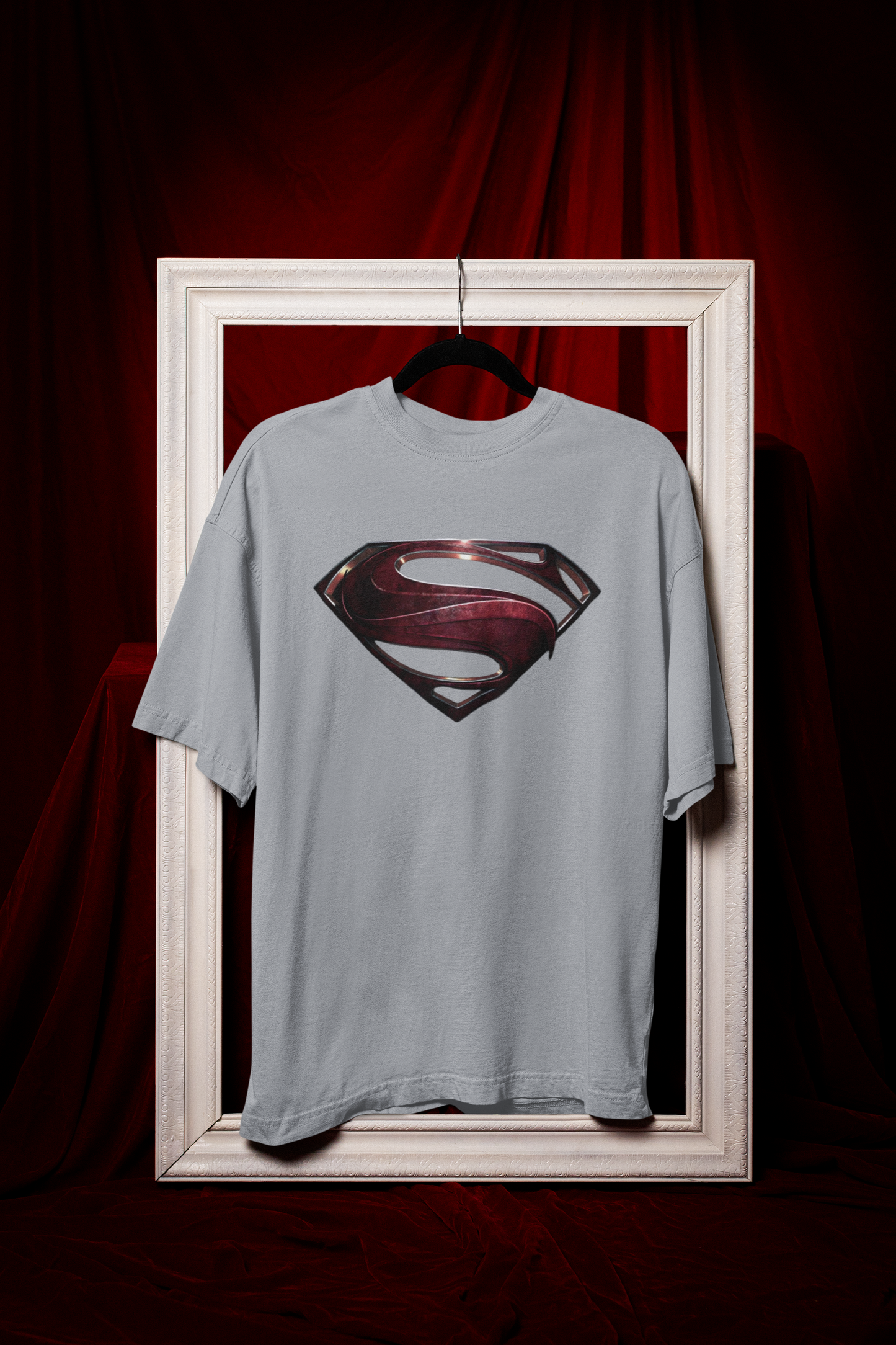 Man Of Steel Logo Premium Oversized fit T-shirt (Unisex)