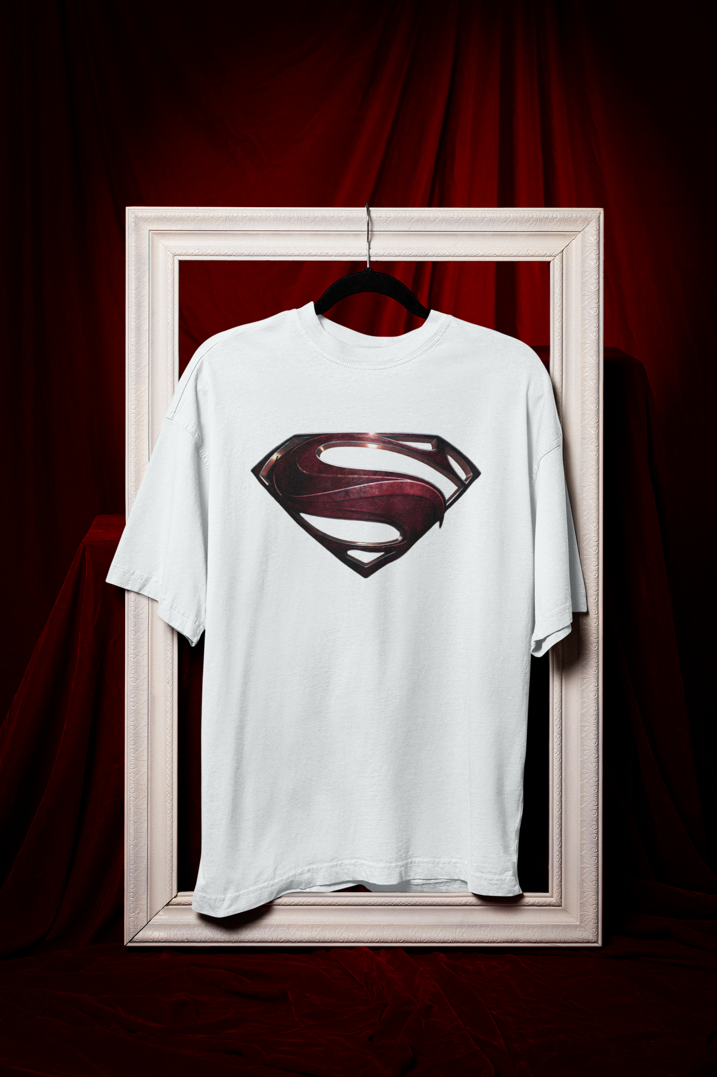 Man Of Steel Logo Premium Oversized fit T-shirt (Unisex)