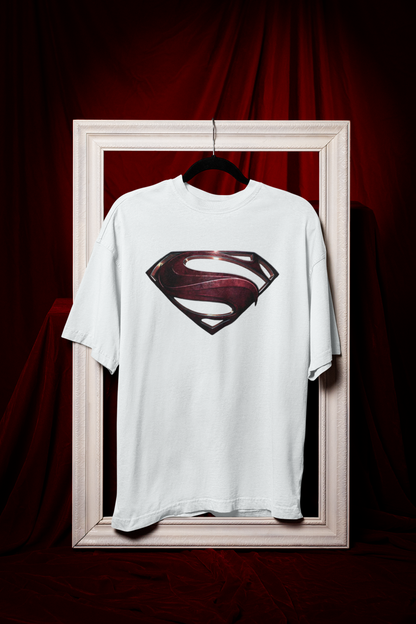 Man Of Steel Logo Premium Oversized fit T-shirt (Unisex)