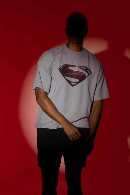Man Of Steel Logo Premium Oversized fit T-shirt (Unisex)
