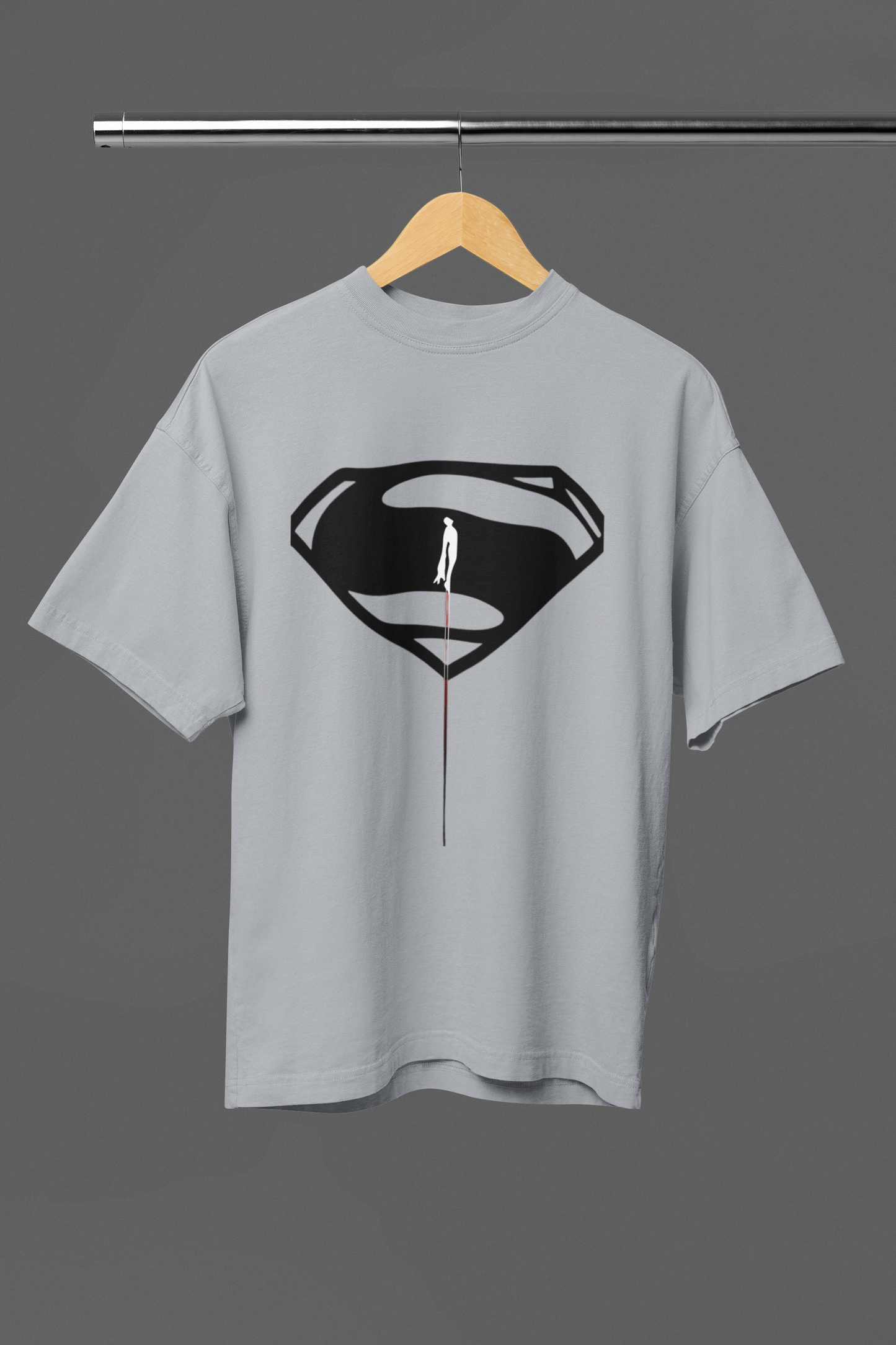 Man Of Steel Flight Logo Premium Oversized fit T-shirt (Unisex)