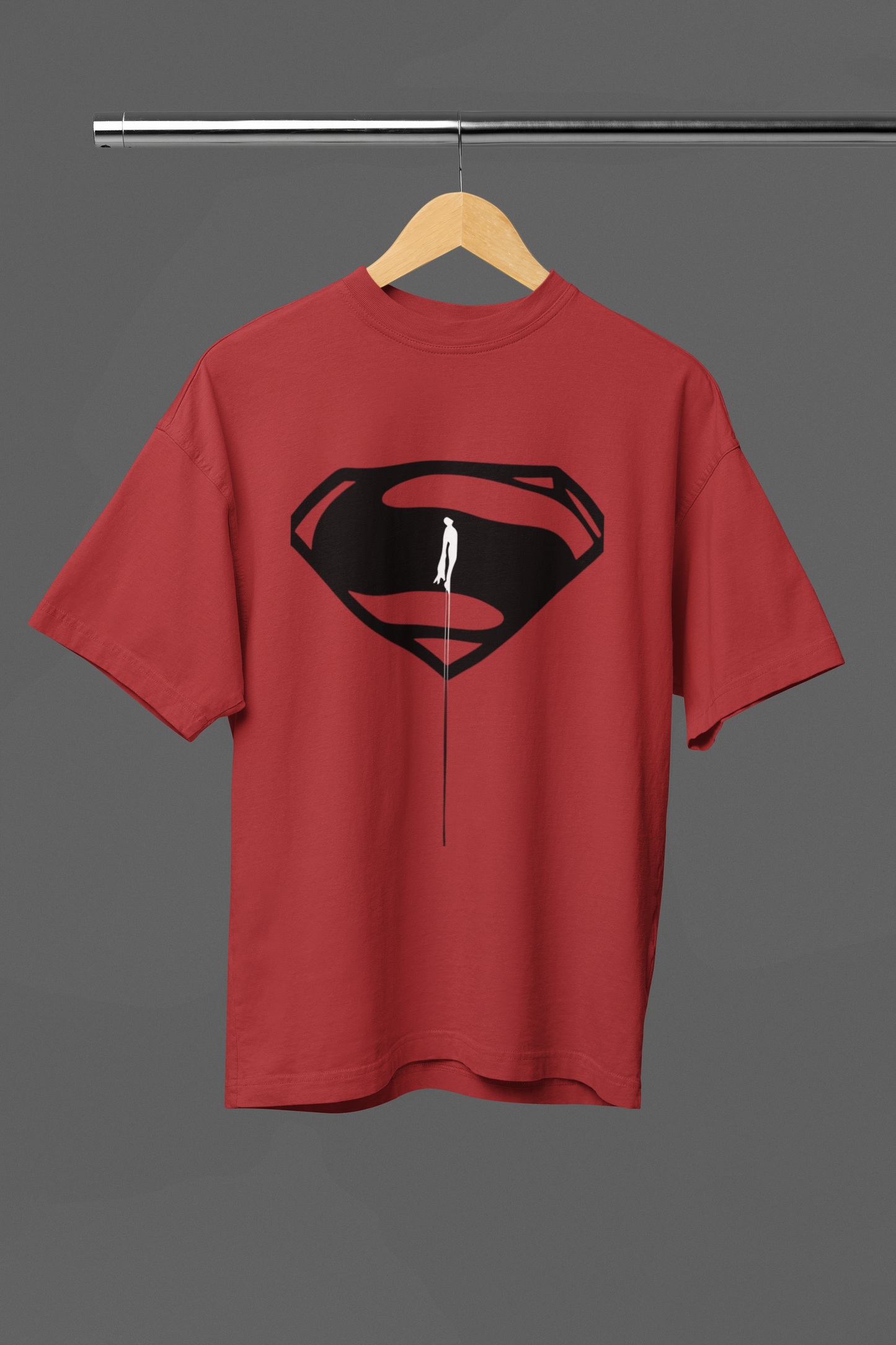 Man Of Steel Flight Logo Premium Oversized fit T-shirt (Unisex)