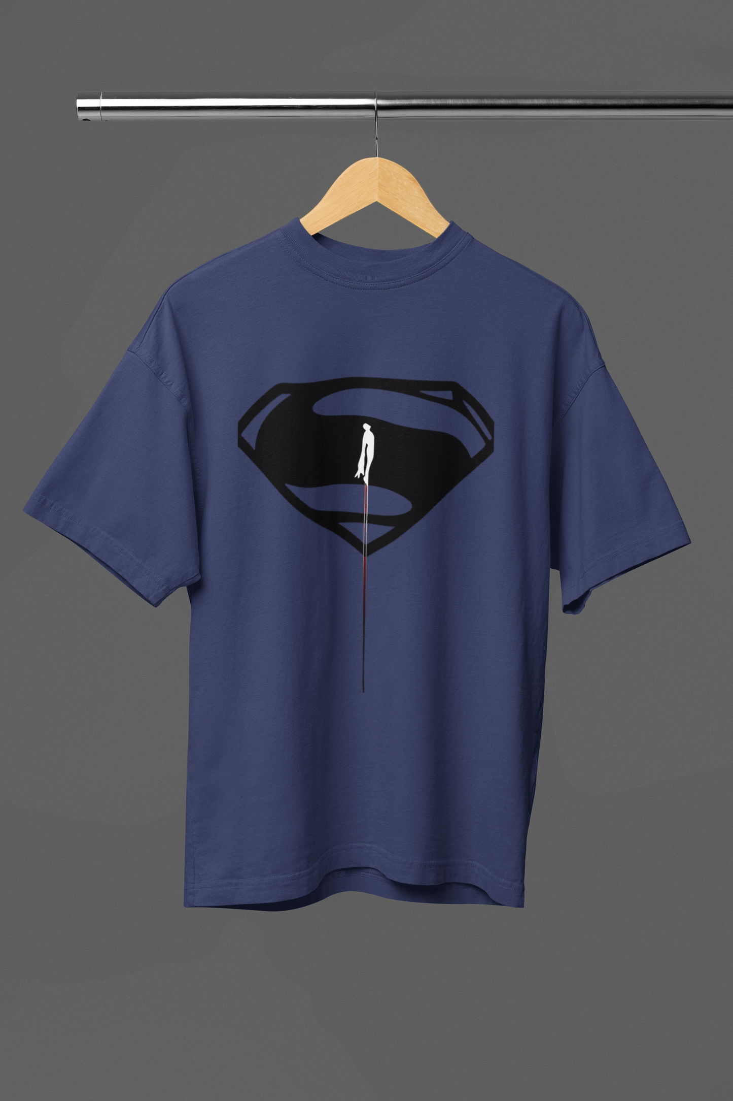 Man Of Steel Flight Logo Premium Oversized fit T-shirt (Unisex)