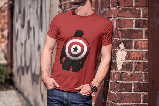 House Of Avatar Captain's Shield Printed T-Shirt - Regular fit