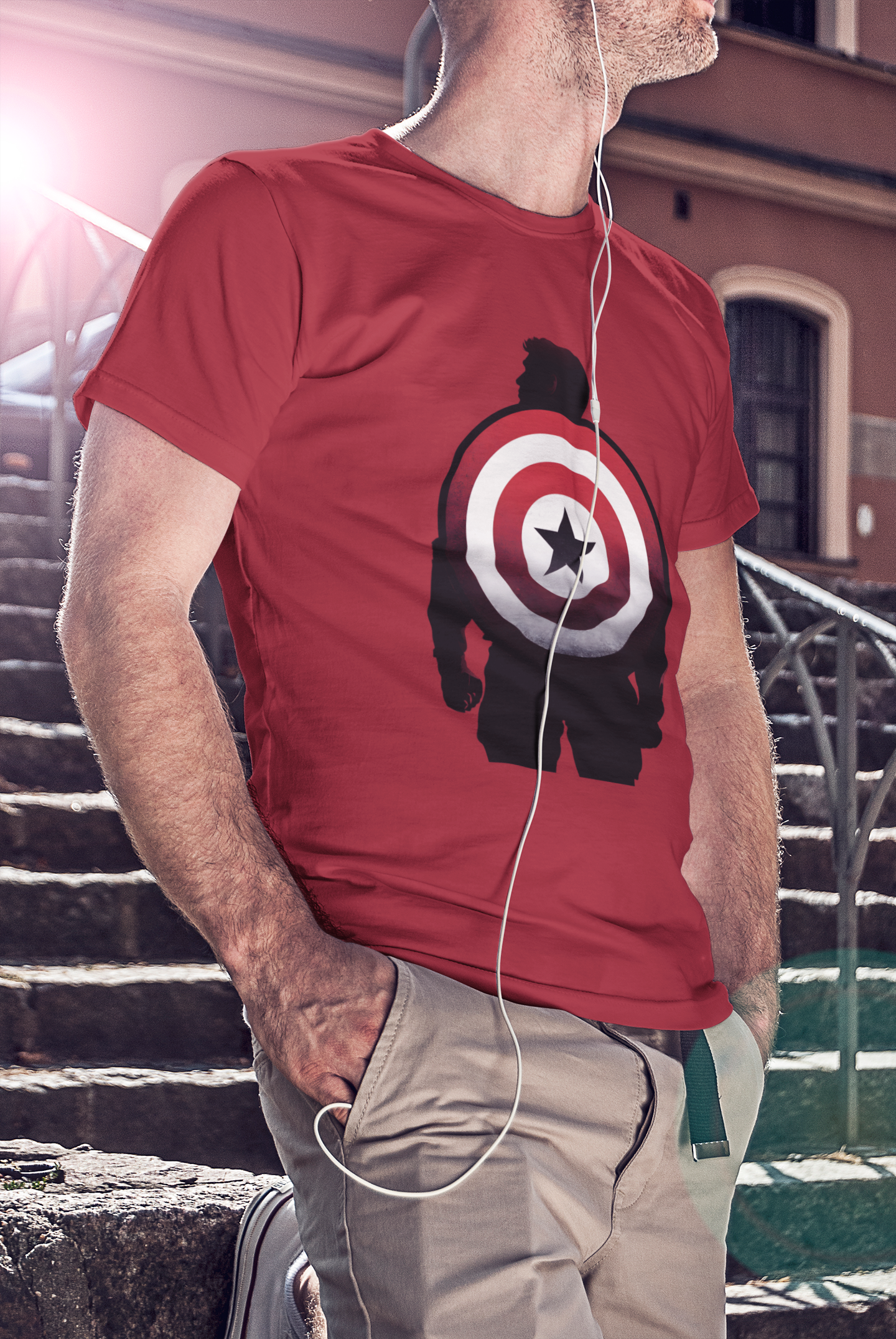 House Of Avatar Captain's Shield Printed T-Shirt - Regular fit