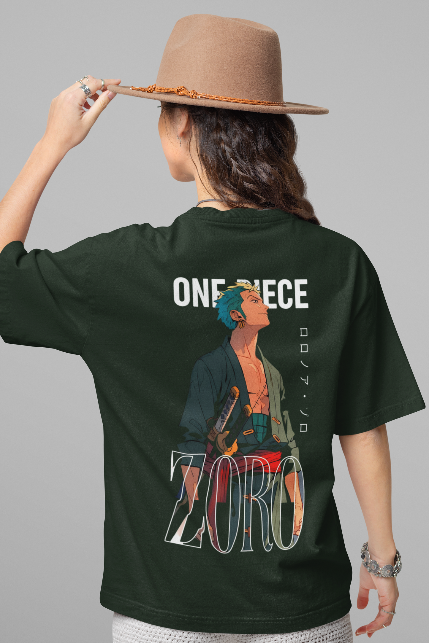 One Piece Zoro Graphic Oversized T-Shirt