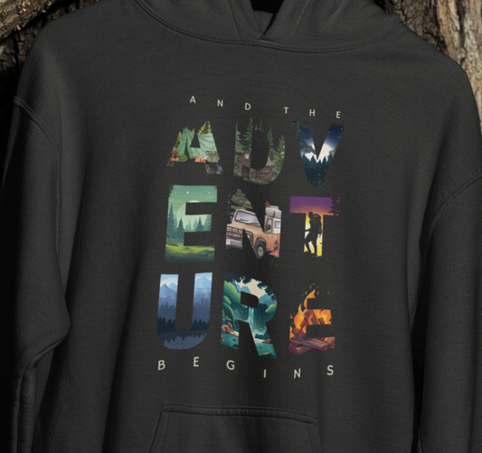 Adventure Begins Hoodie - Unisex