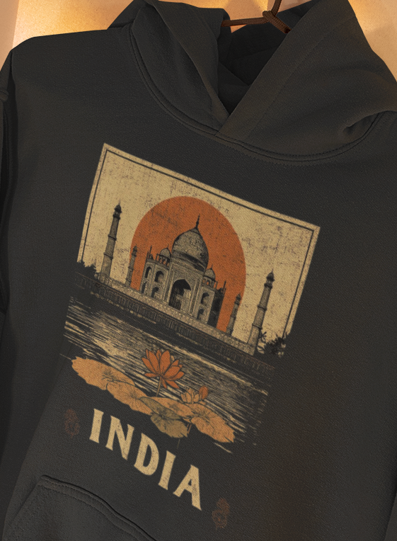 Taj Mahal India Graphic Hoodie - Unisex