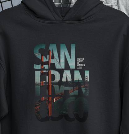 San Fran Cisco Black Hoodie - Unisex