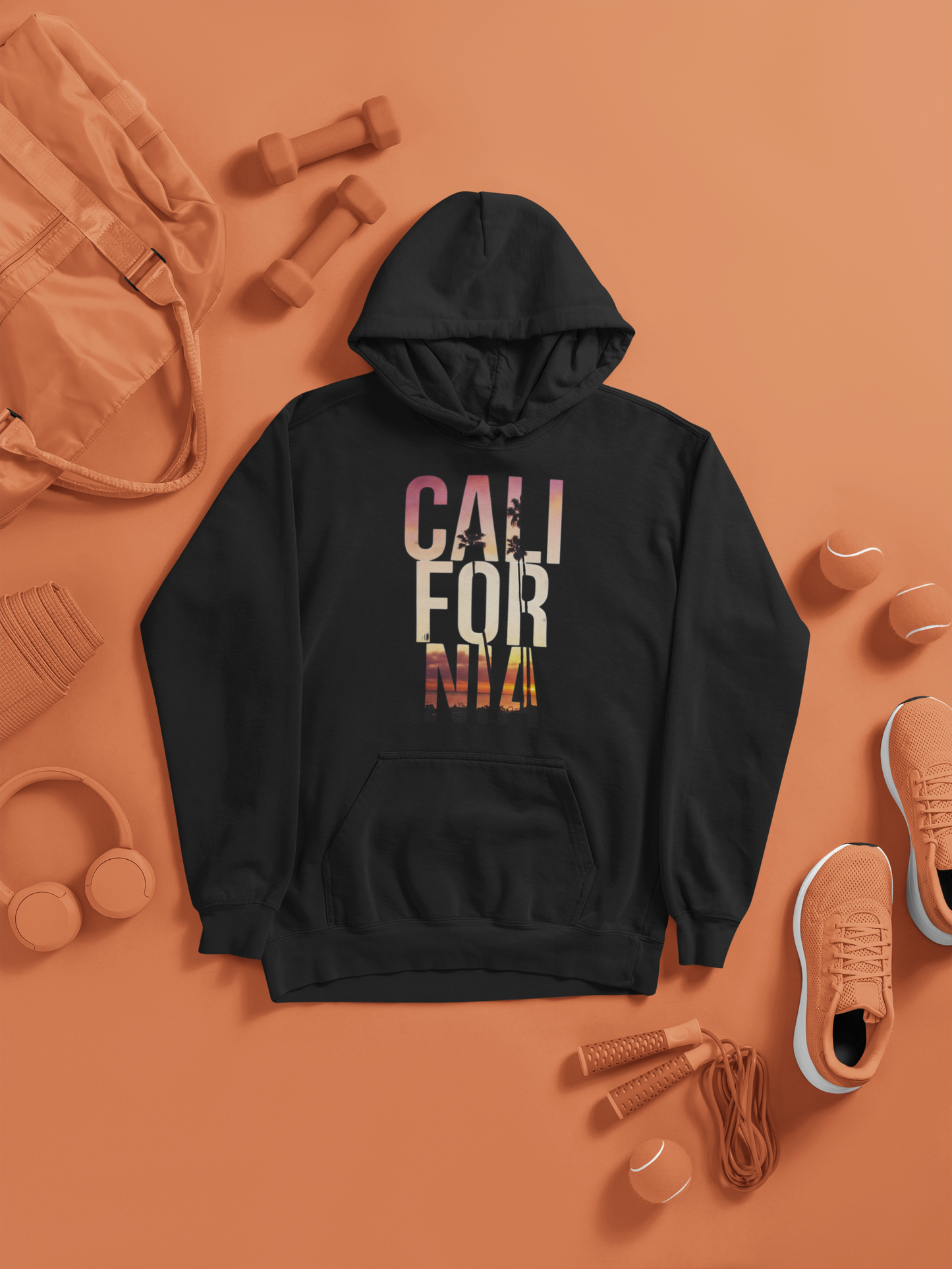 California Black Hoodie
