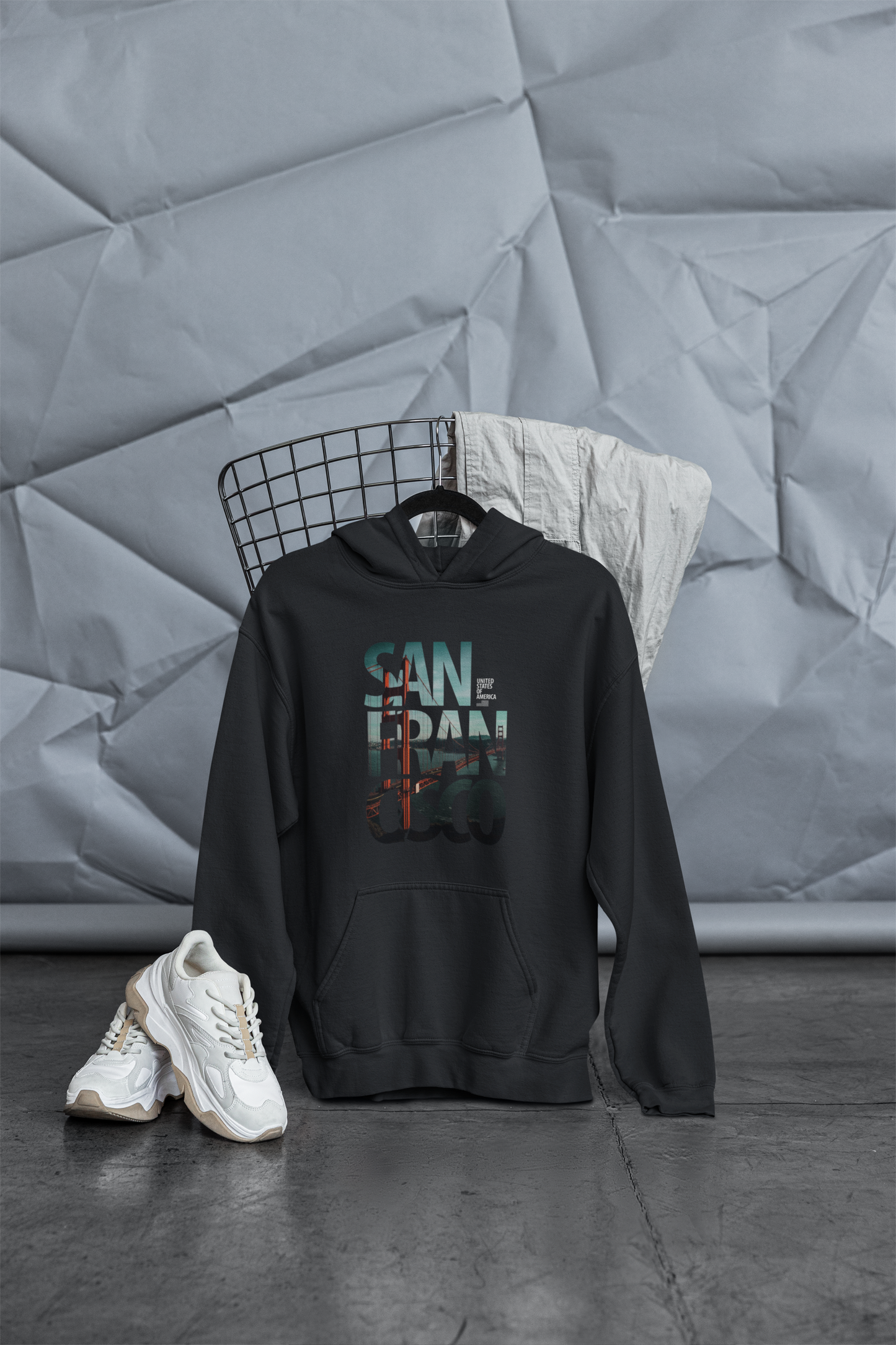 San Fran Cisco Black Hoodie - Unisex