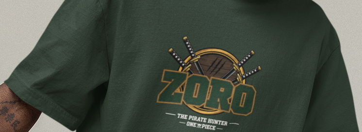 One Piece Zoro Graphic Oversized T-Shirt