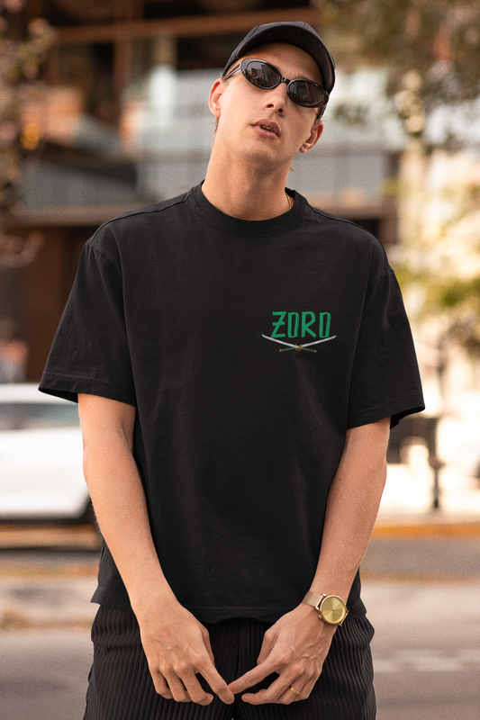 Roronoa Zoro Black Oversized T-Shirt - Unisex