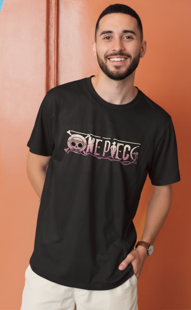 One Piece Black Oversized T-Shirt