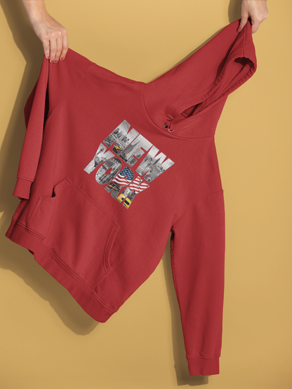 New York Red Hoodie - Unisex