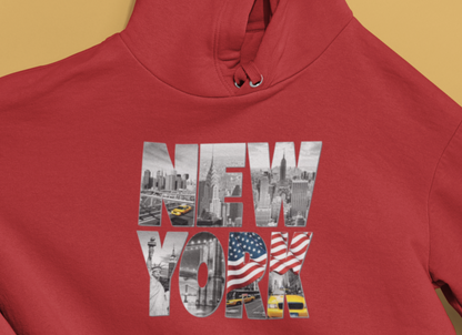 New York Red Hoodie - Unisex