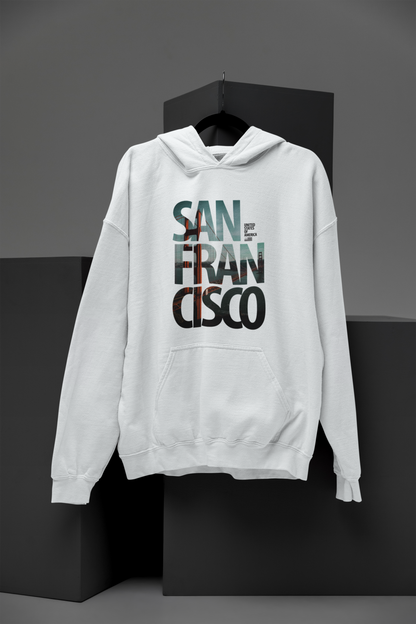 San Fran Cisco White Hoodie - Unisex