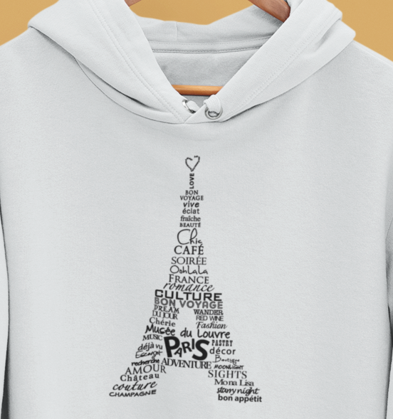 Paris Eiffel Tower Hoodie - Unisex