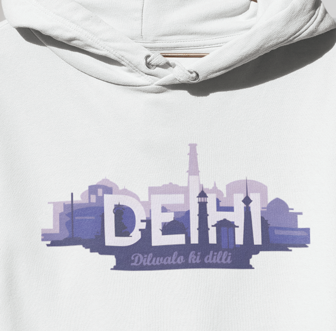 Delhi Graphic Hoodie - Unisex