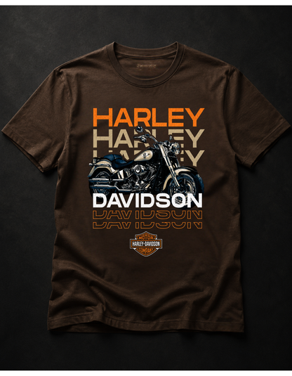 HD MOTOR CYCLES BIKER TSHIRT