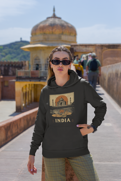 Taj Mahal India Graphic Hoodie - Unisex