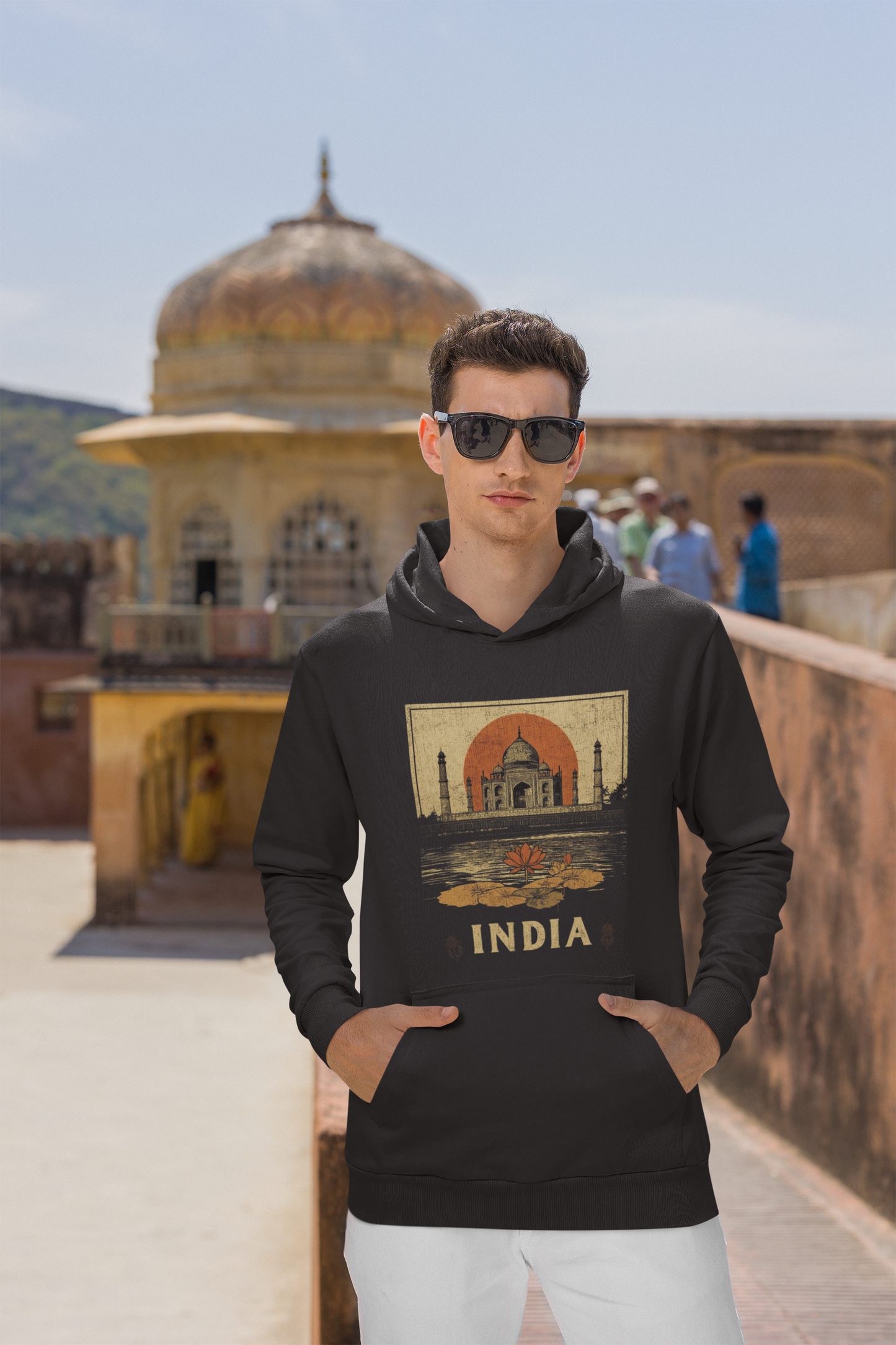 Taj Mahal India Graphic Hoodie - Unisex
