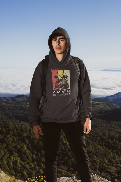 Travel Graphic Pullover Hoodie - Unisex