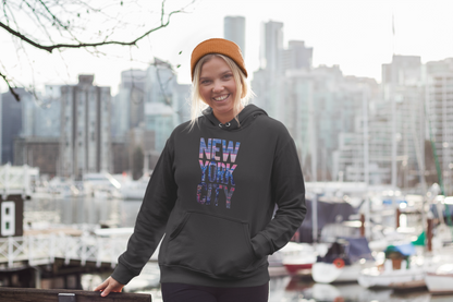 New York City Black Pullover Hoodie - Unisex