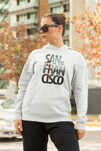 San Fran Cisco White Hoodie - Unisex