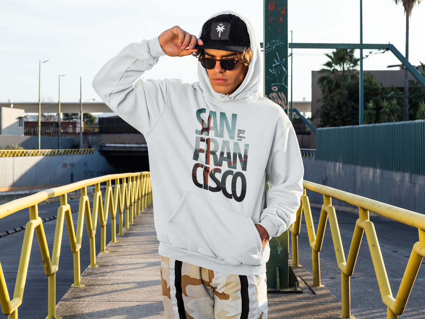 San Fran Cisco White Hoodie - Unisex