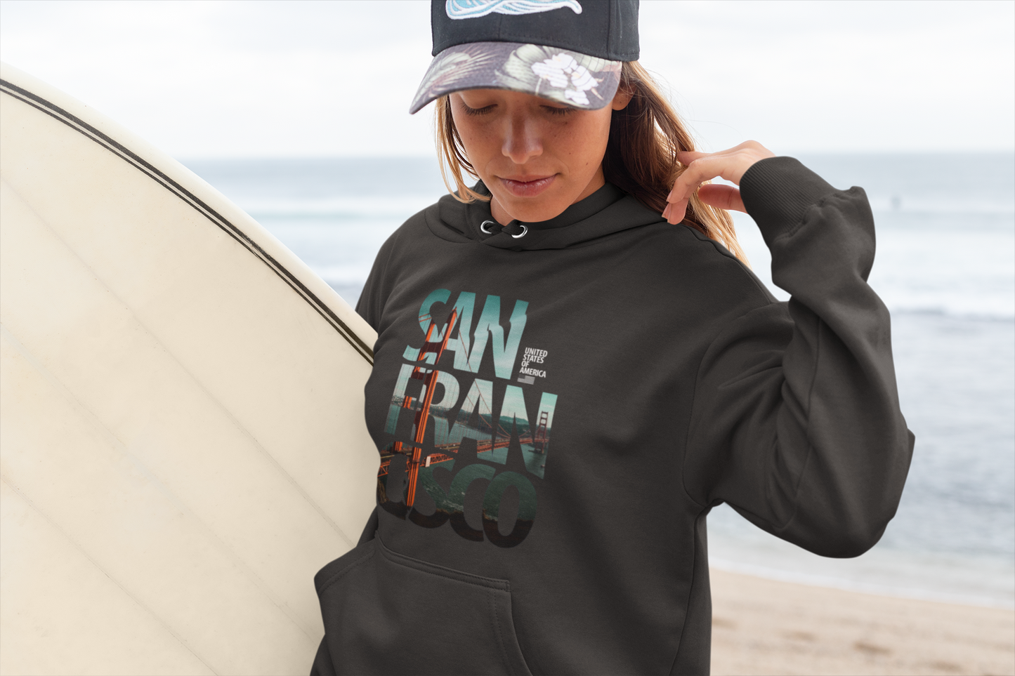 San Fran Cisco Black Hoodie - Unisex