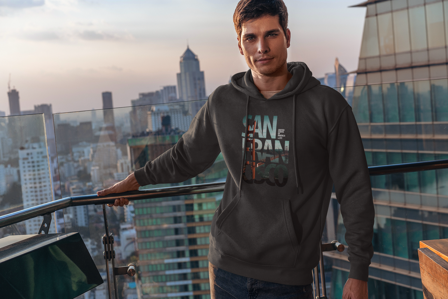 San Fran Cisco Black Hoodie - Unisex